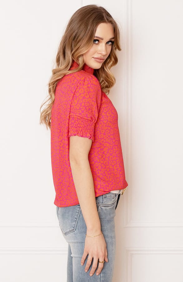 Lynn Top Leopard Roze Oranje – shoparchief — foto 6