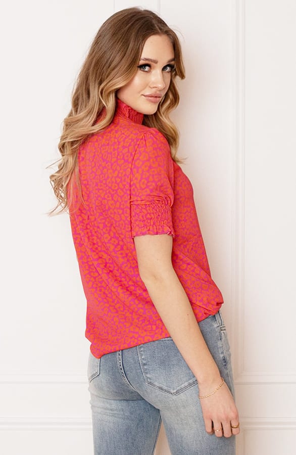 Lynn Top Leopard Roze Oranje – shoparchief — foto 7