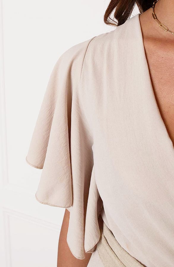 Midi Jurk Nikkie Beige – shoparchief — foto 10
