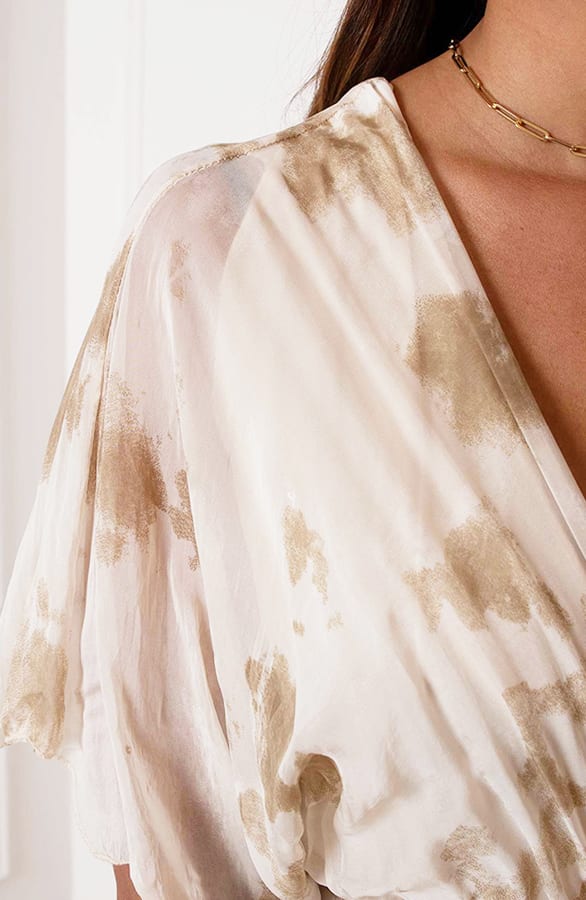 Maxi Laagjes Jurk Maja Beige – shoparchief — foto 7