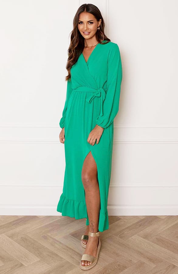 Maxi Strik Jurk Elize Bright Green – shoparchief — foto 5