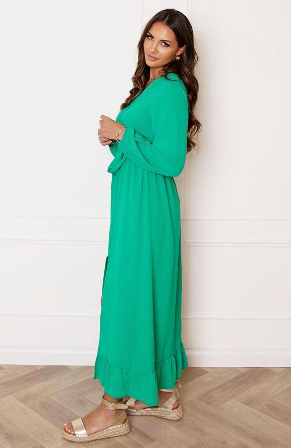 Maxi Strik Jurk Elize Bright Green – shoparchief — foto 8
