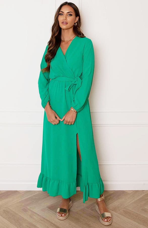 Maxi Strik Jurk Elize Bright Green – shoparchief — foto 6