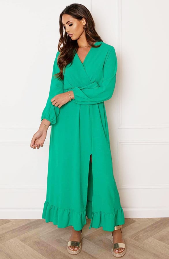 Maxi Strik Jurk Elize Bright Green – shoparchief — foto 7