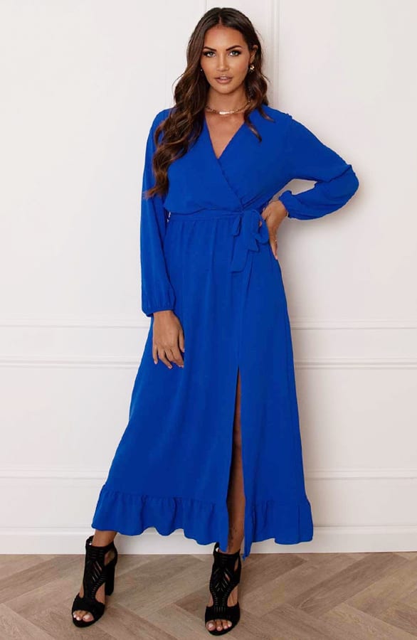 Maxi Strik Jurk Elize Kobalt – shoparchief