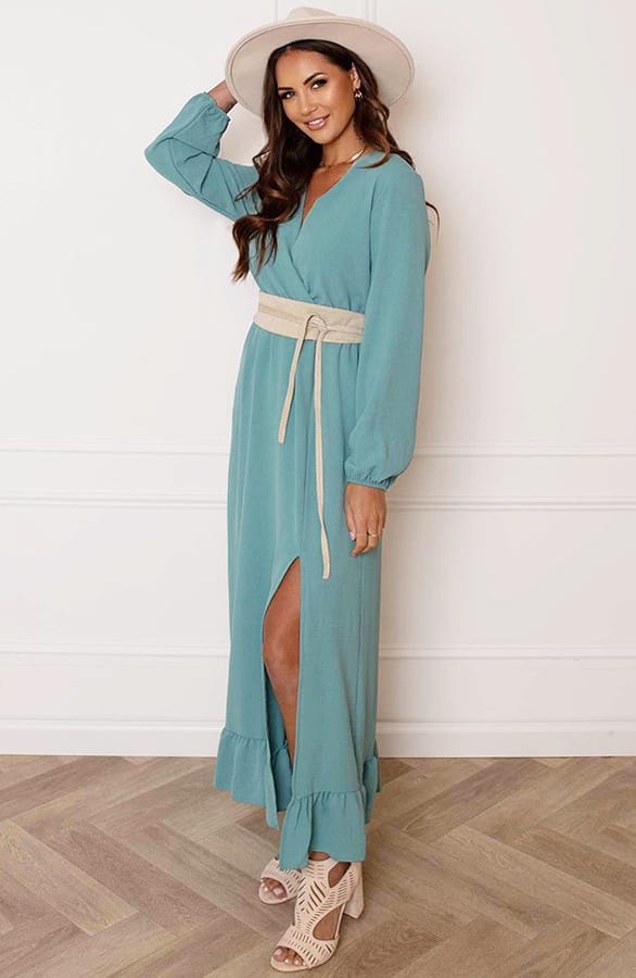 Maxi Strik Jurk Elize Mint – shoparchief — foto 3