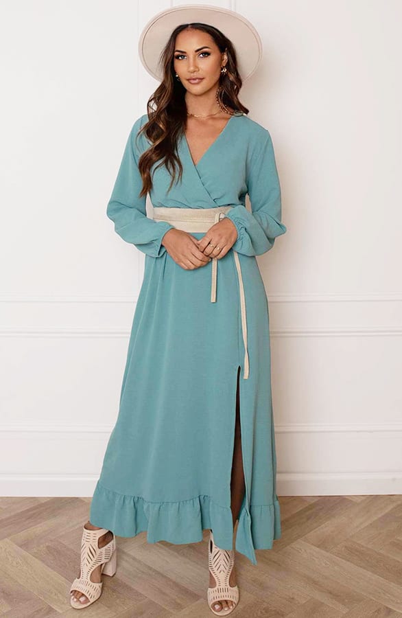Maxi Strik Jurk Elize Mint – shoparchief