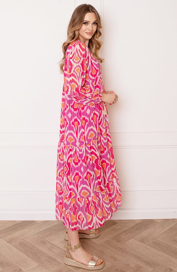 Maxi Tuniek Megan Fuchsia Oranje – shoparchief — foto 3