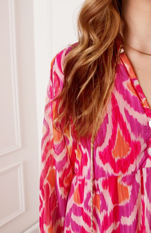 Maxi Tuniek Megan Fuchsia Oranje – shoparchief — foto 5