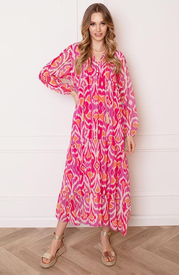 Maxi Tuniek Megan Fuchsia Oranje – shoparchief — foto 2