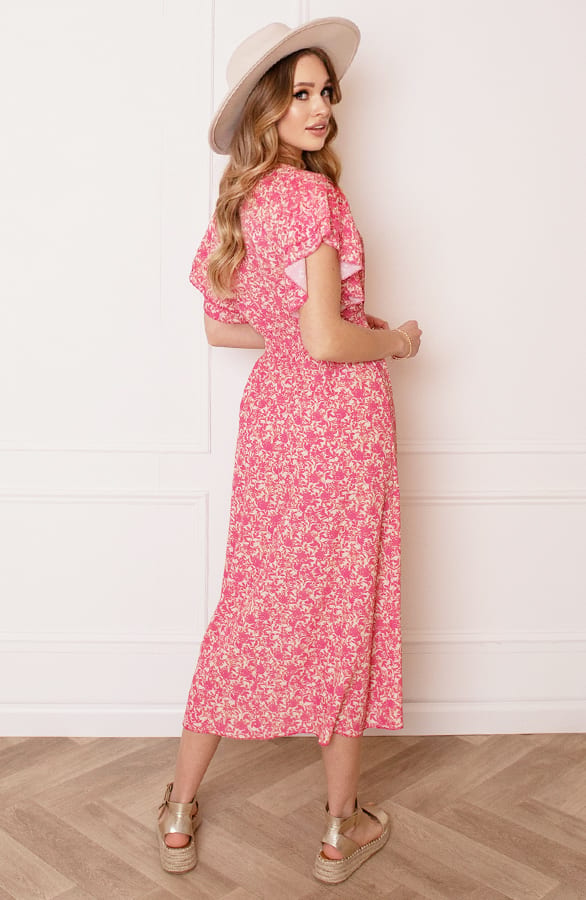 Midi Bloemenprint Jurk Alicia Roze – shoparchief — foto 9