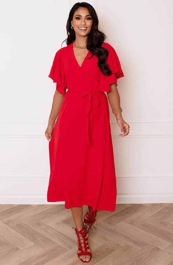 Midi Jurk Nikkie Rood – shoparchief