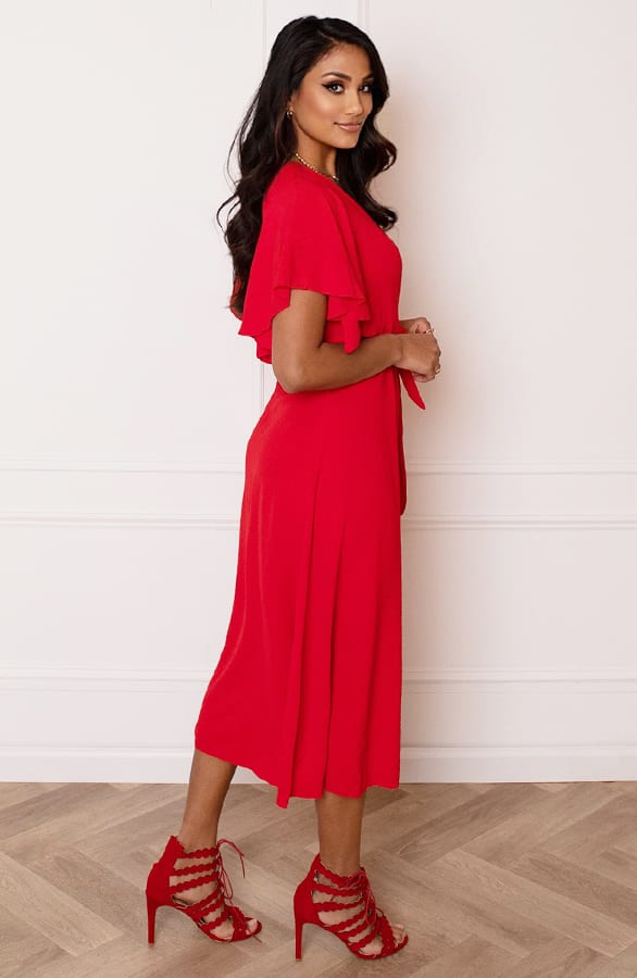 Midi Jurk Nikkie Rood – shoparchief — foto 5