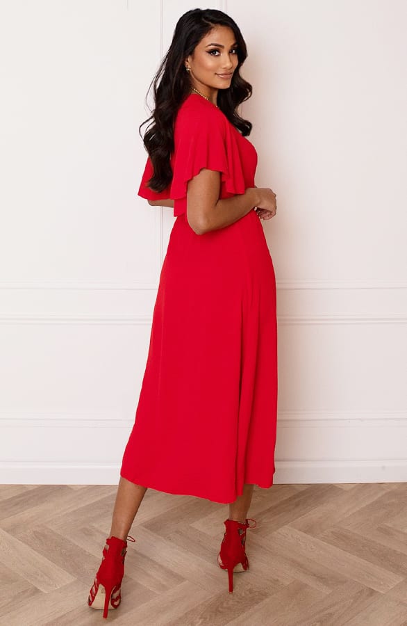 Midi Jurk Nikkie Rood – shoparchief — foto 4