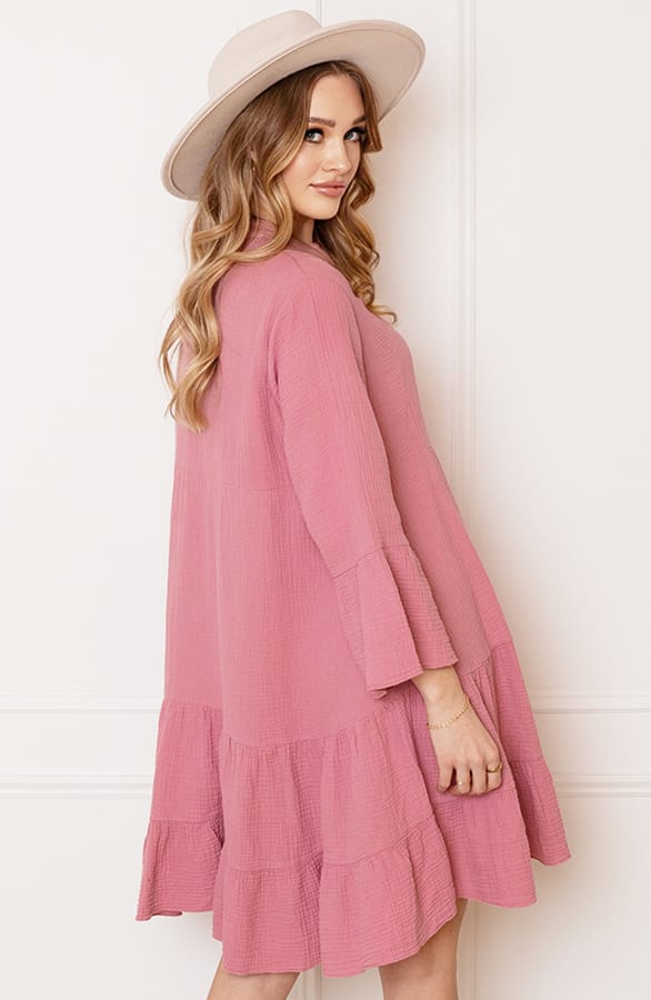 Oversized Katoenen Tuniek Dewi Dust Roze – shoparchief — foto 4