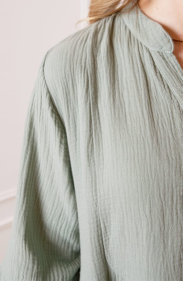 Oversized Katoenen Tuniek Dewi Mint – shoparchief — foto 5