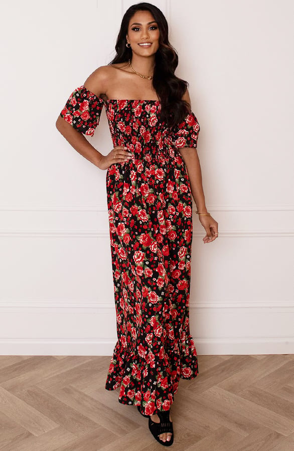 Romantic Off Shoulder Jurk Ilse – shoparchief — foto 2