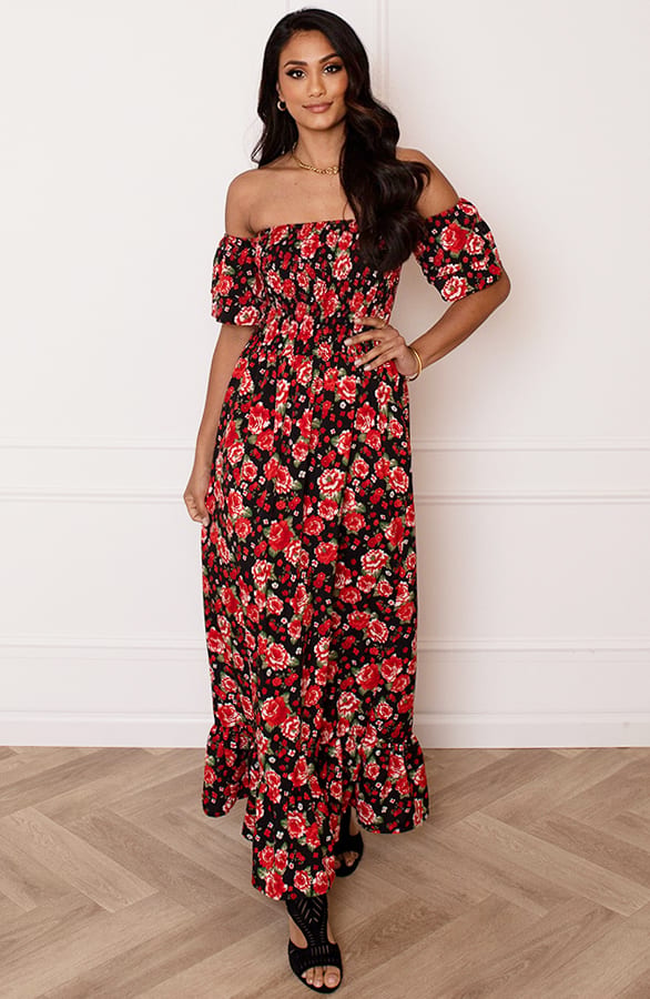 Romantic Off Shoulder Jurk Ilse – shoparchief — foto 3