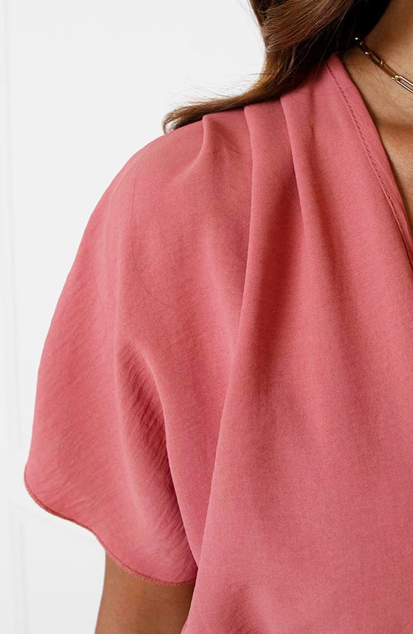 Ruches Jurk Mandy Dust Roze – shoparchief — foto 6