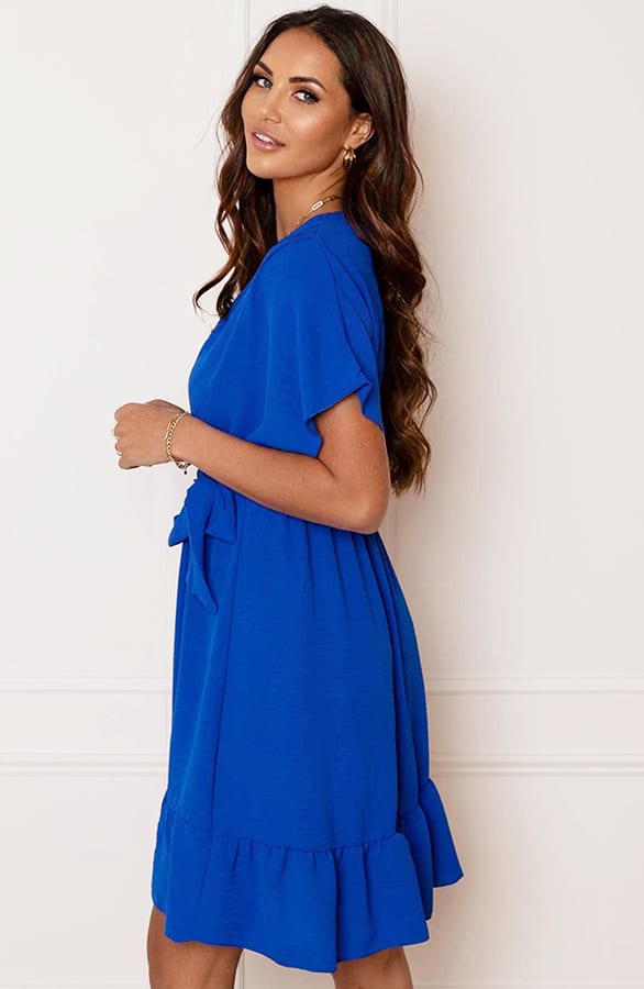 Ruches Jurk Mandy Kobalt – shoparchief — foto 3