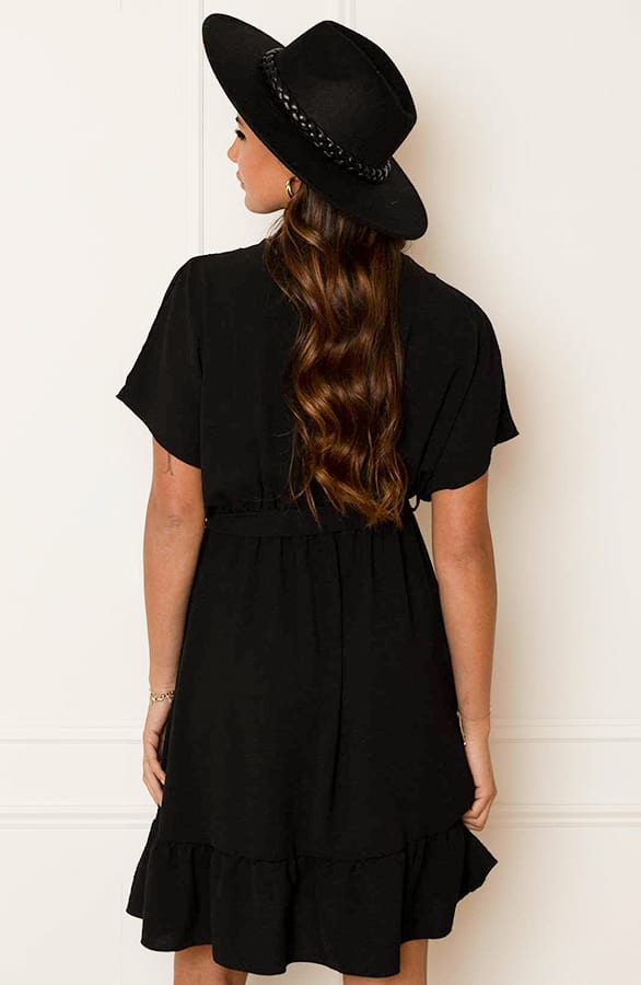 Ruches Jurk Mandy Zwart – shoparchief — foto 9