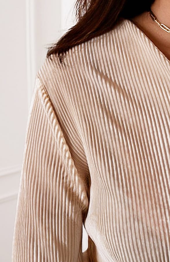 Silky Ribstof Blouse Anna Beige – shoparchief — foto 8