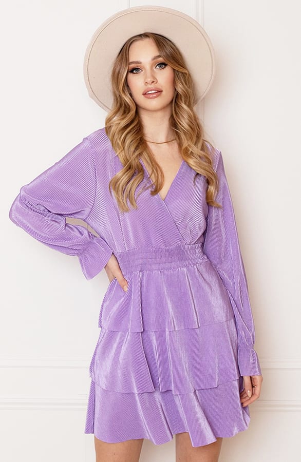 Silky Ribstof Jurk Evy Lila – shoparchief
