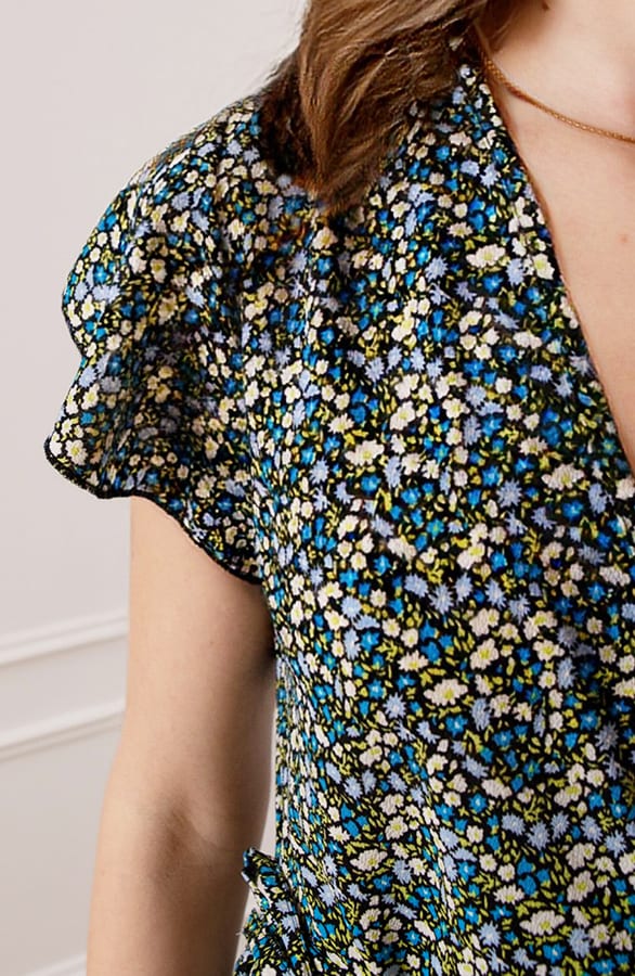 Strik Jurk Bloemenprint Jade Blauw – shoparchief — foto 6