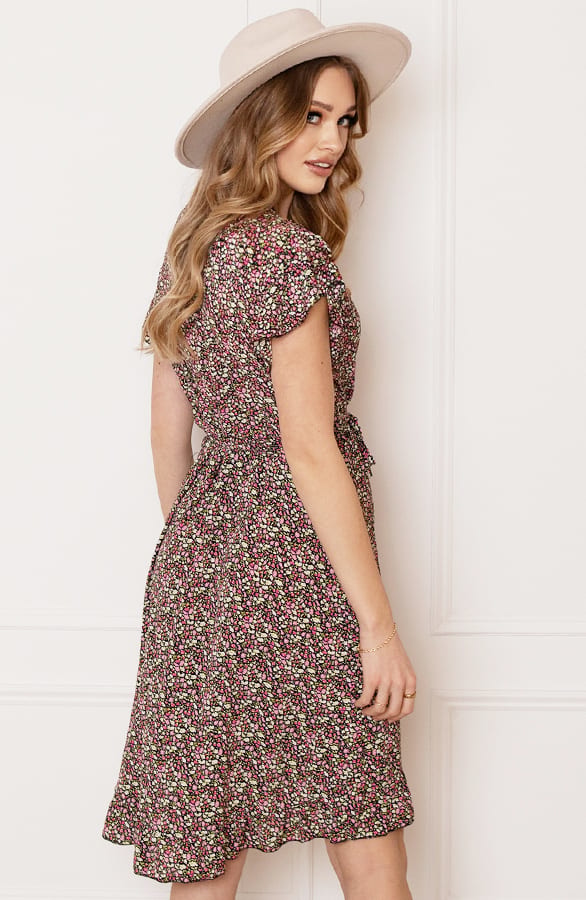 Strik Jurk Bloemenprint Jade Roze – shoparchief — foto 6