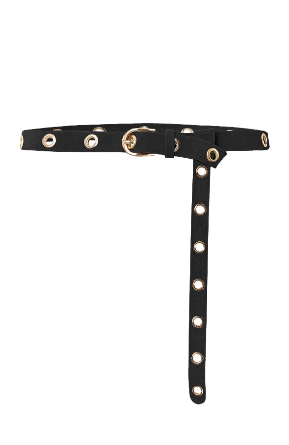 Suede Riem Met Ringen Fay Zwart – shoparchief