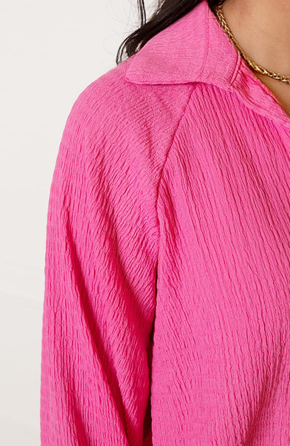 Texture Blouse Veerle Fuchsia – shoparchief — foto 5
