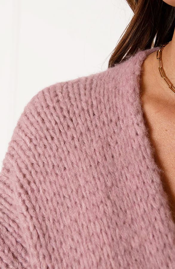 Trendy Vest Gebreid Skye Dust Roze – shoparchief — foto 11