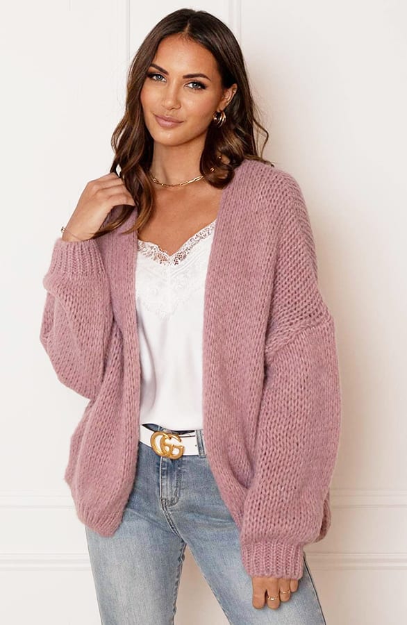 Trendy Vest Gebreid Skye Dust Roze – shoparchief — foto 5
