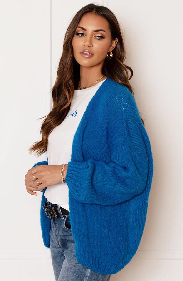 Trendy Vest Gebreid Skye Kobalt – shoparchief — foto 2