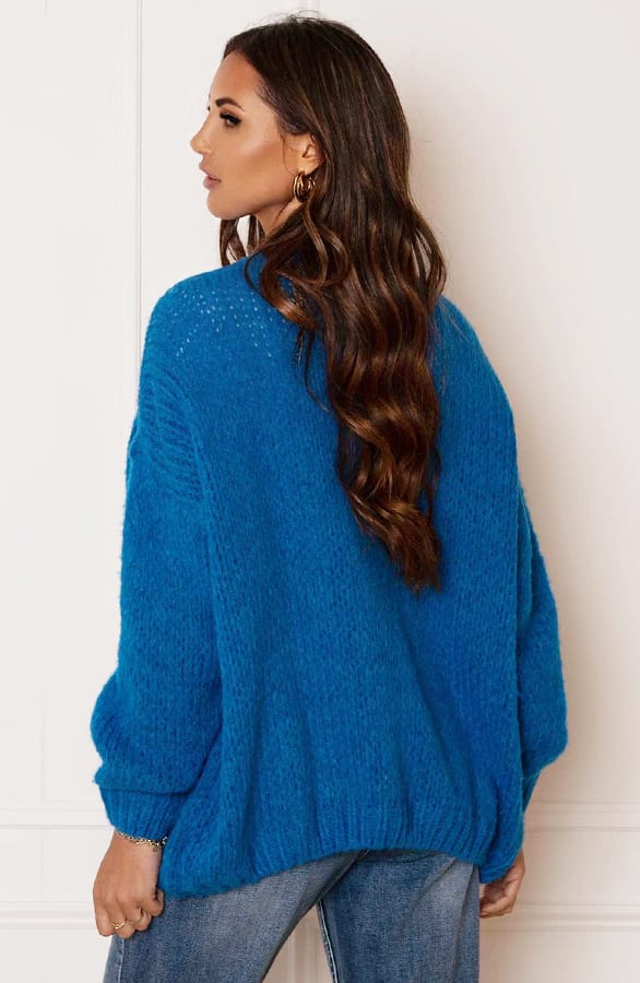 Trendy Vest Gebreid Skye Kobalt – shoparchief — foto 3