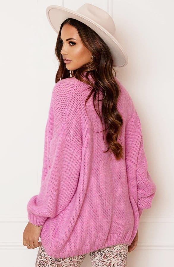 Trendy Vest Gebreid Skye Roze – shoparchief — foto 6