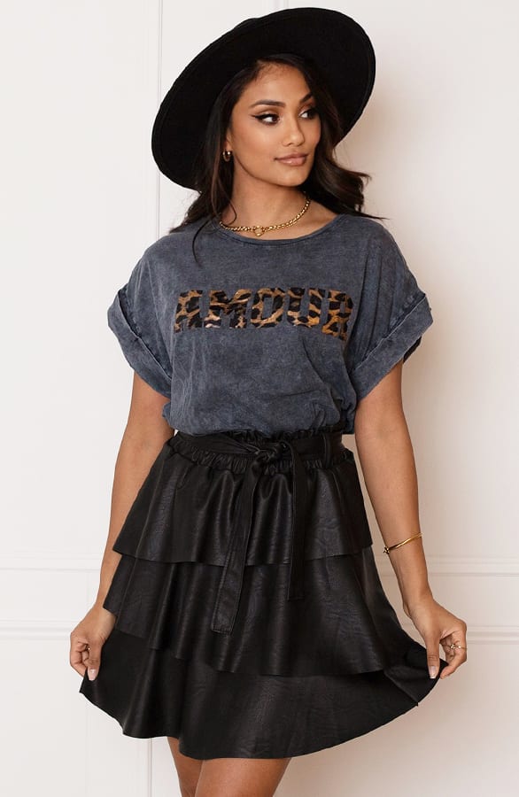 Washed T-shirt Panterprint Romy – shoparchief — foto 2