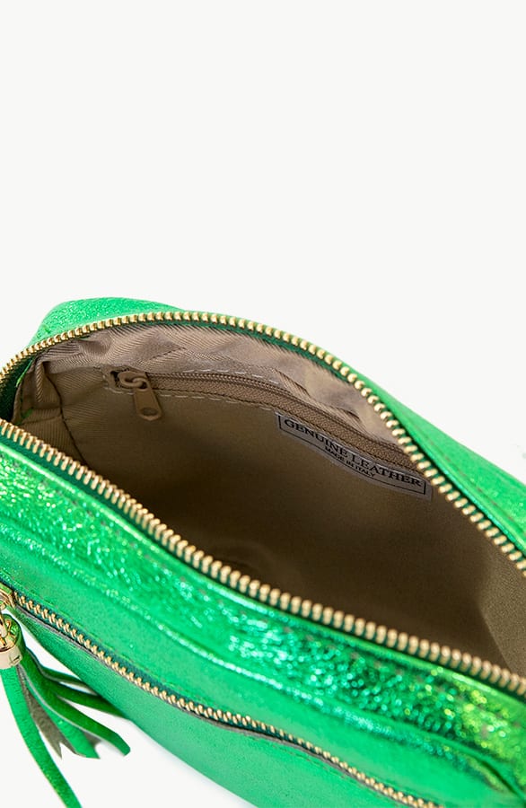 Crossbody Bag Donna Metallic Bright Green – shoparchief — foto 2