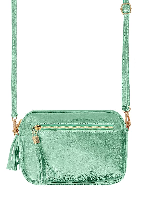 Crossbody Bag Donna Metallic Mint – shoparchief
