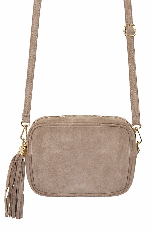 Crossbody Bag Suede Belle Beige – shoparchief