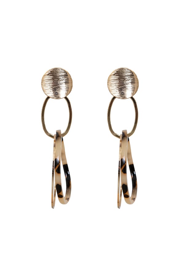 Double Hoops Oorbellen Milena Leopard Goud – shoparchief