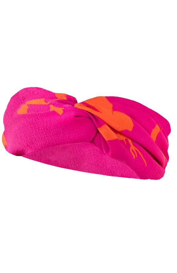 Haarband Bloemen Larissa Roze Oranje – shoparchief