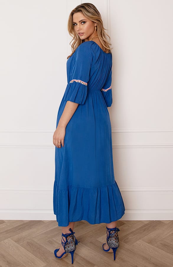 Maxi Offshoulder Jurk Laila Kobalt – shoparchief — foto 6