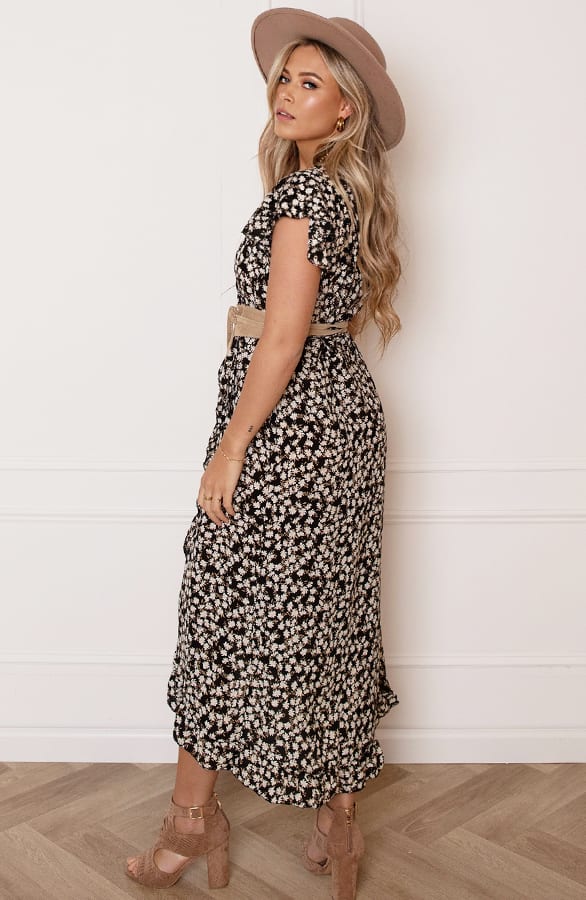 Midi Jurk Floral Jenny Taupe – shoparchief — foto 11