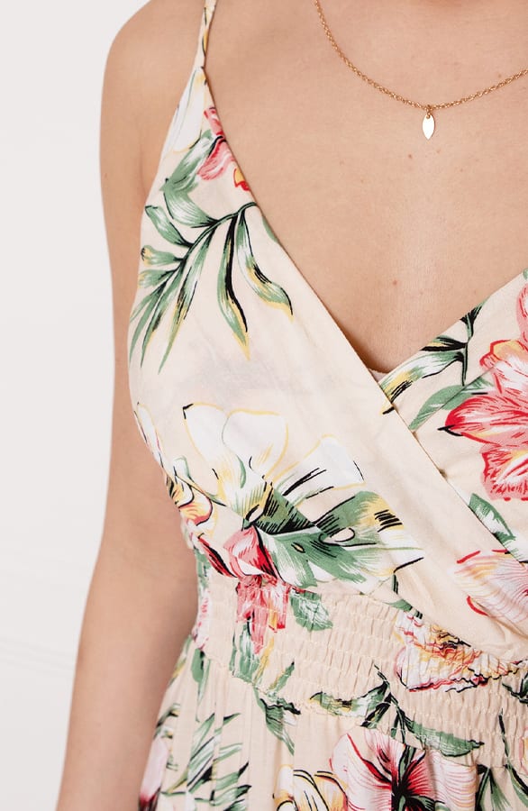 Palm Spaghetti Jurk Jacky Beige – shoparchief — foto 7