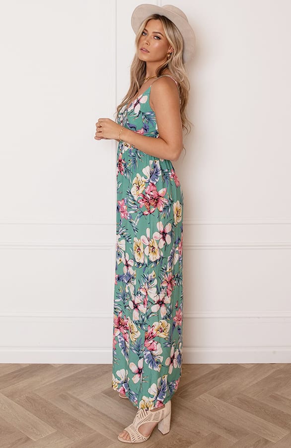 Palm Spaghetti Jurk Jacky Mint – shoparchief — foto 4