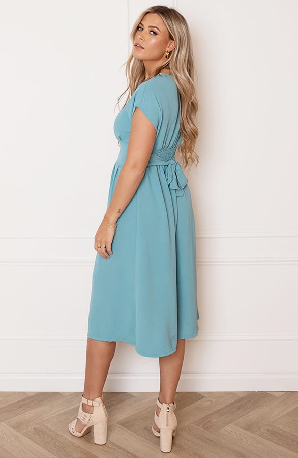 V-hals strik Jurk Fea Mint – shoparchief — foto 5