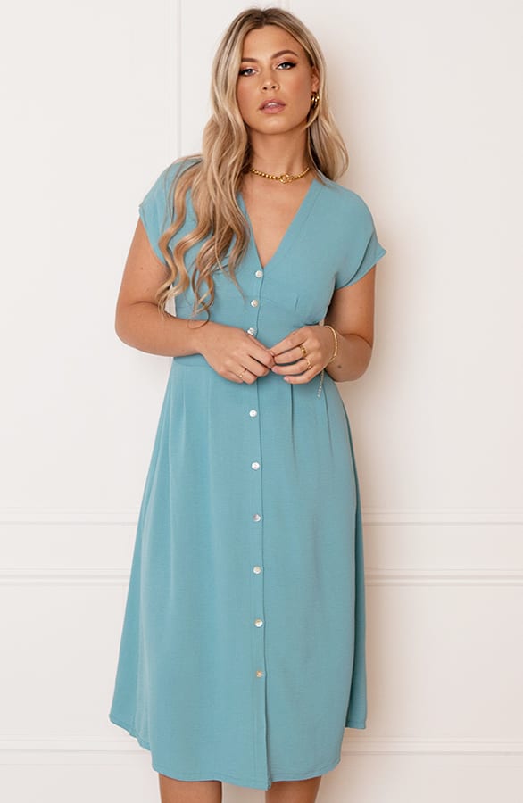 V-hals strik Jurk Fea Mint – shoparchief — foto 6