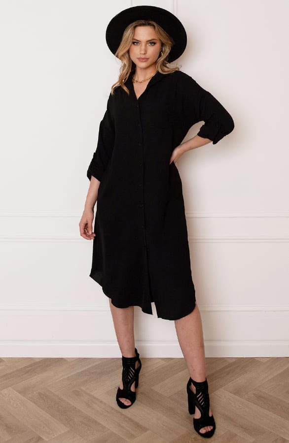 Blouse Jurk Sigrid Zwart – shoparchief