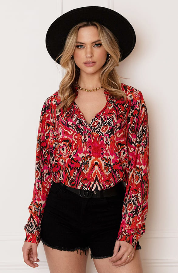 Colorful Print Blouse Esther – shoparchief